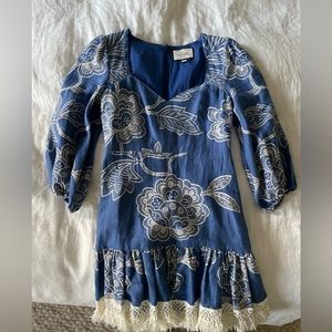 ALEXIS Blue Floral Minidress
